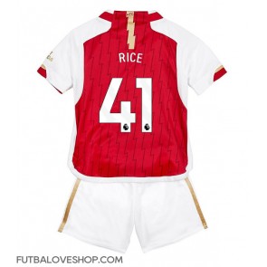 Dres Arsenal Declan Rice #41 Domáci pre deti 2023-24 Krátky Rukáv (+ trenírky)
